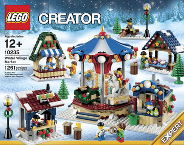 Lego winter village market shop
