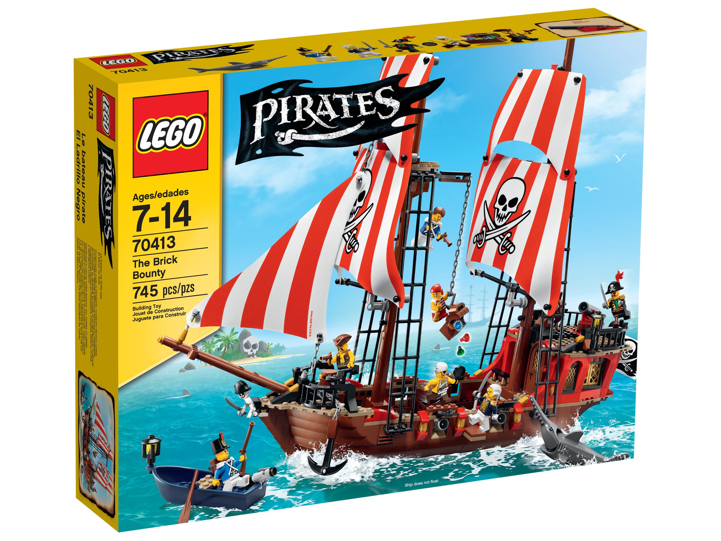 Набор кораблей. LEGO Pirates 70413. Лего Pirates 70413. Конструктор LEGO Pirates 70413 БРИК Баунти. Лего пираты корабли 70413.