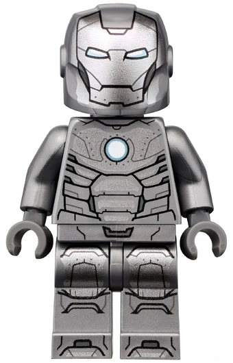 white iron man lego