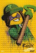 The Riddler graffiti character poster