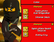 Cole in Lego Battles: Ninjago