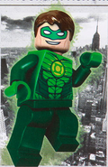 The Green Lantern in action above the streets of New York City