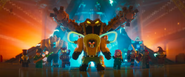 The Scarecrow in The LEGO Batman Movie with The Penguin, The Riddler, Killer Croc, Catwoman, Bane, Mr. Freeze, Clayface, Poison Ivy, Harley Quinn and Two-Face