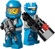 Two members of Blue Team