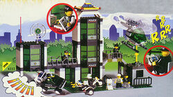 LEGO City City Town Jr Police Command Post Central Set 6332 Police  Helicopter