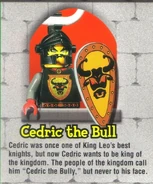 Cedric's alternative bio about him once being one of King Leo's knights from the LEGO Mania Magazine