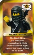 Character card for the black ninja (Bonsai).