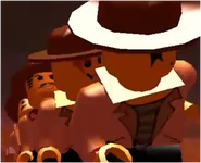 Johnny Thunder (third from front) celebrates with fellow team members in Soccer Mania