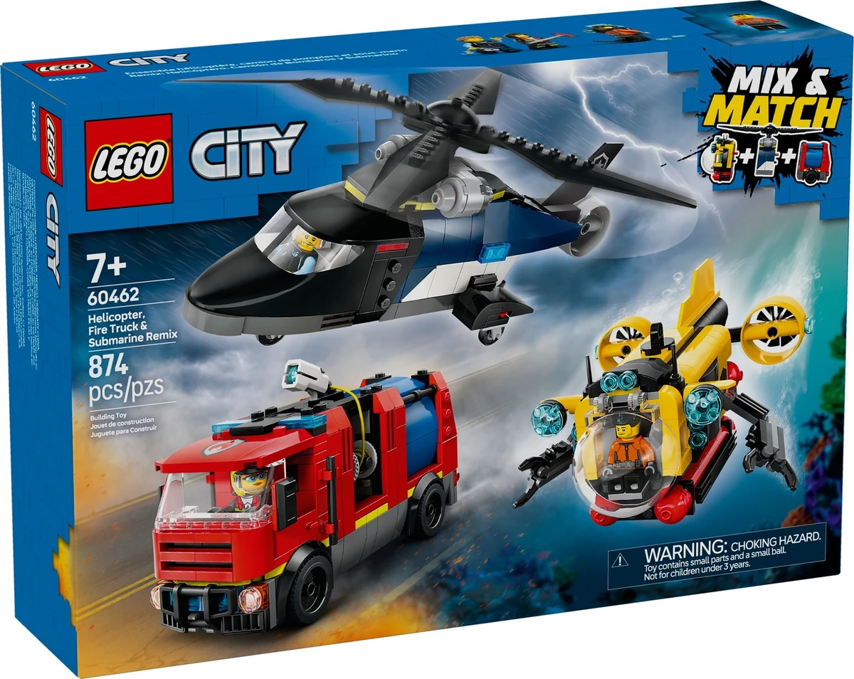 60462 Helicopter, Fire Truck & Submarine Remix | Brickipedia | Fandom