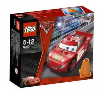 Lightning mcqueen lego car hot sale