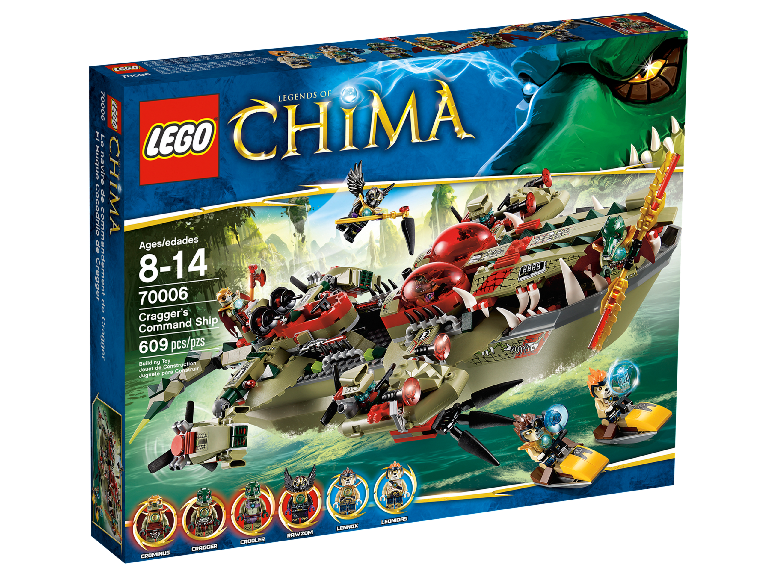 LEGO Chima: Razar + Razcal + Crawley + Leonidas + Wakz, 70012 70000 70001  70009