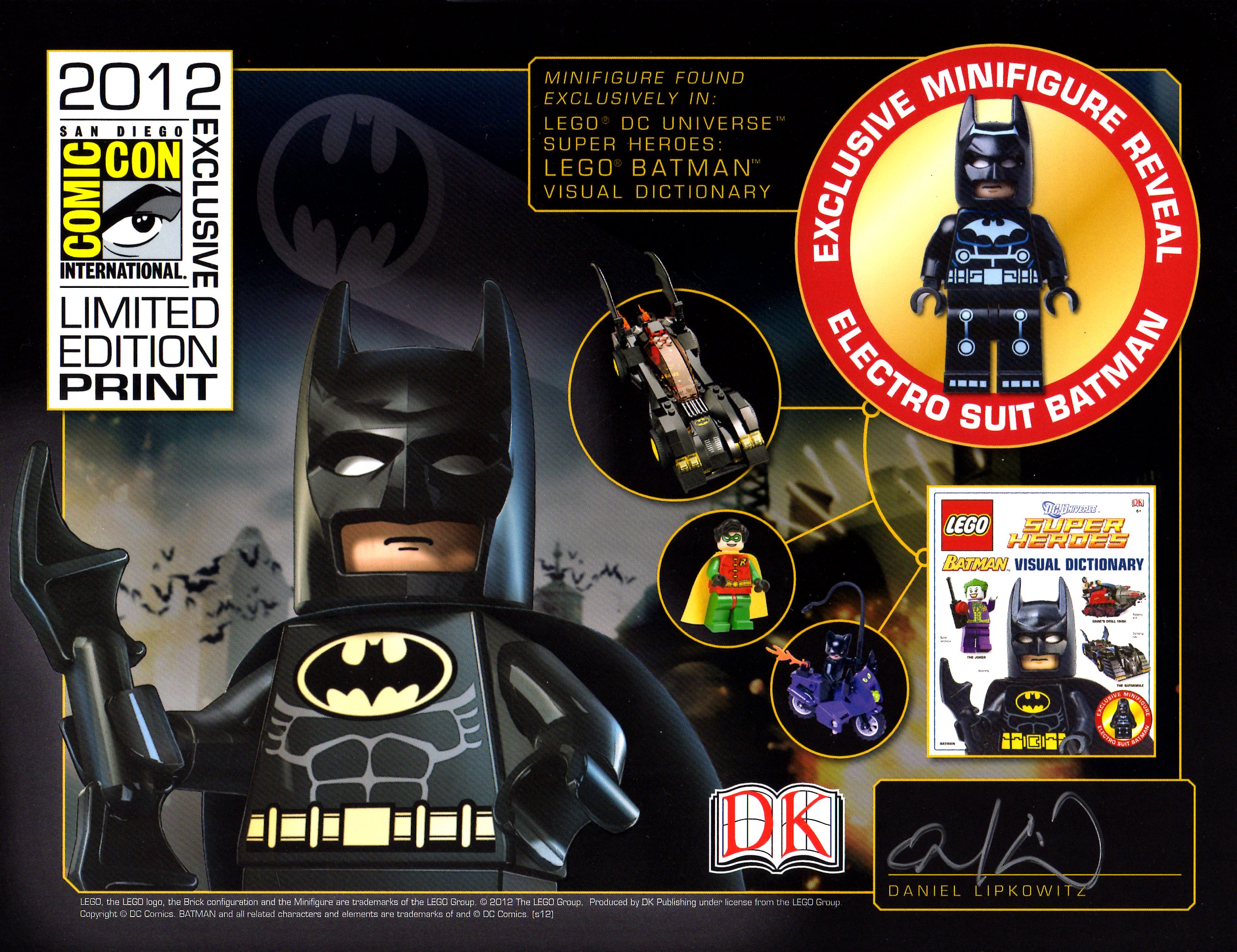 DK's Super Heroes Batman Visual Dictionary Exclusive Electro Suit Batman NEW