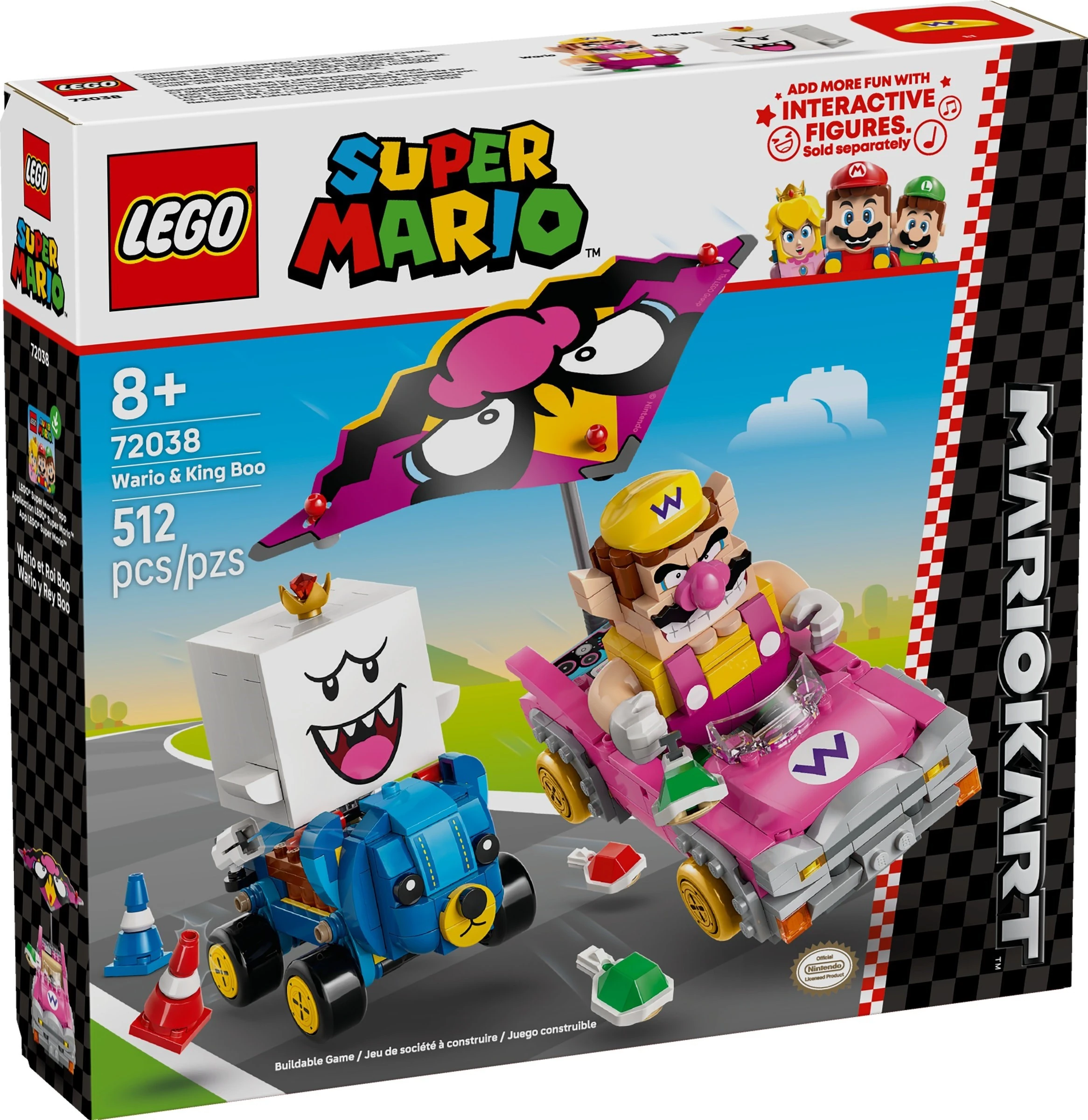 72038 Mario Kart - Wario & King Boo | Brickipedia | Fandom