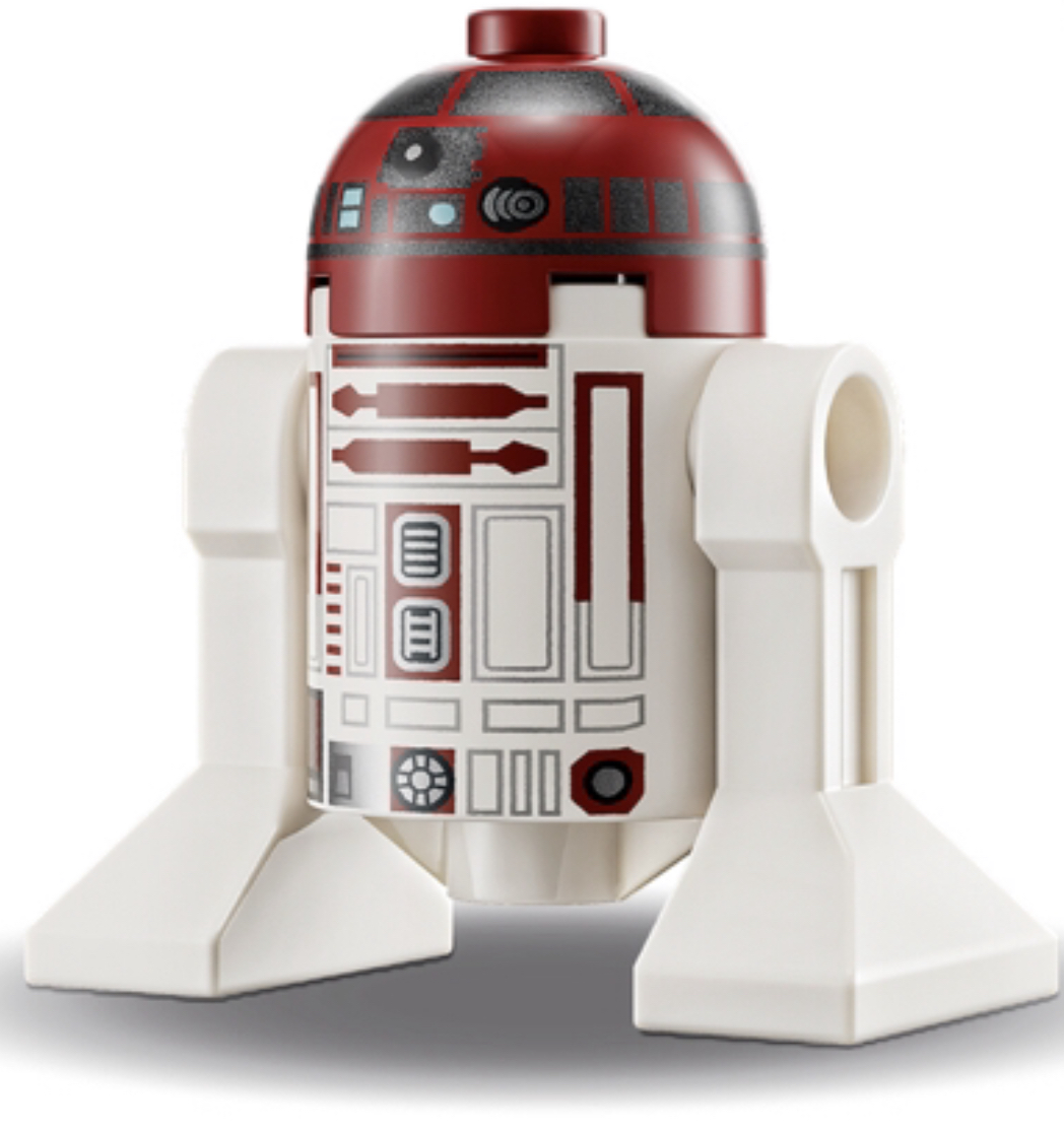 Lego Star Wars Lot Minifigure R4-P17 Astromech Droid White/Dark Red 75135 75191! 