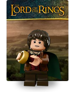 Frodo on the logo for The Lord of The Rings at LEGO.com