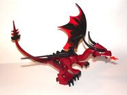 Dark red dragon