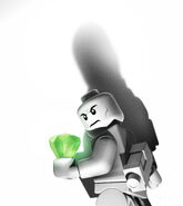 Lex Luthor holding Kryptonite