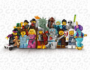 CG image of all of Series 6 minfigures