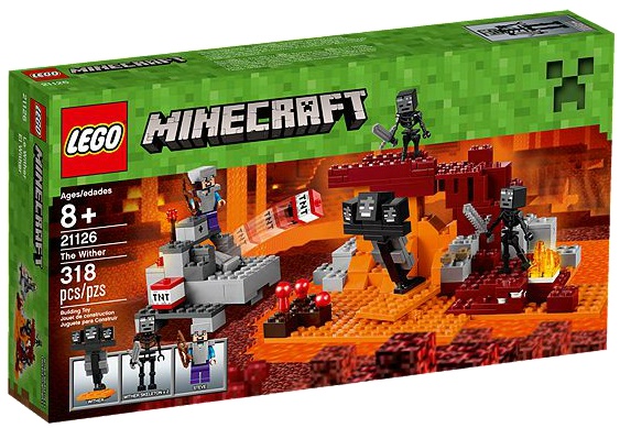 Lego Minecraft Wither Skeleton Minifigure with Sword