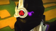 A Nindroid Warrior with purple eyes, under the Overlord's control.