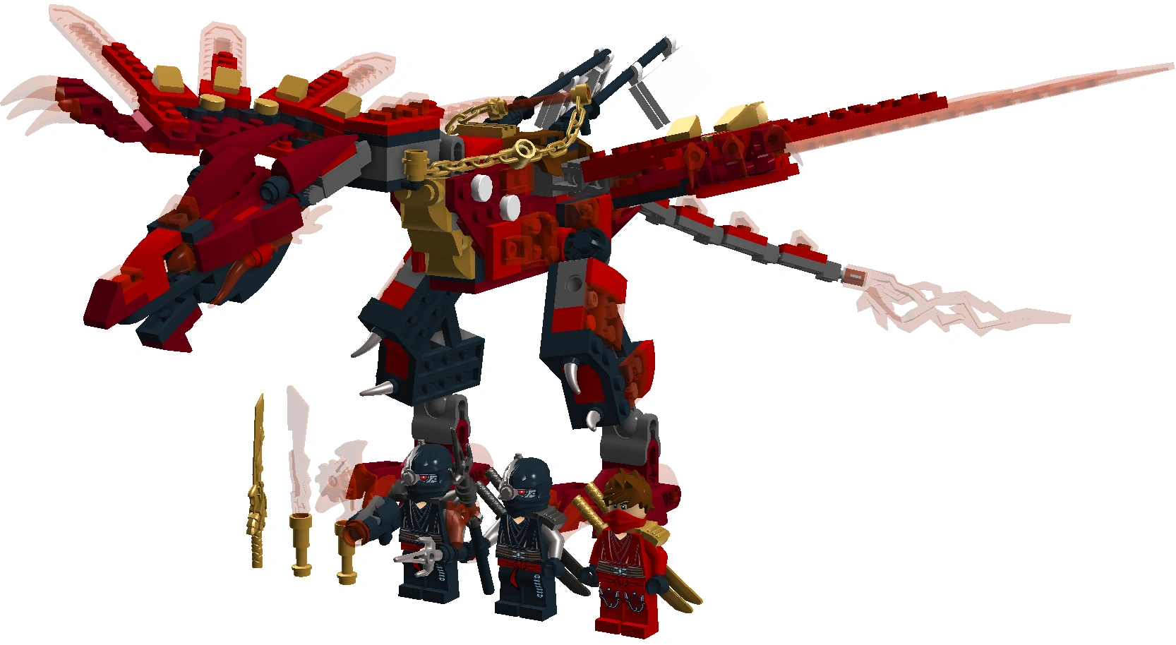 kai's dragon lego ninjago