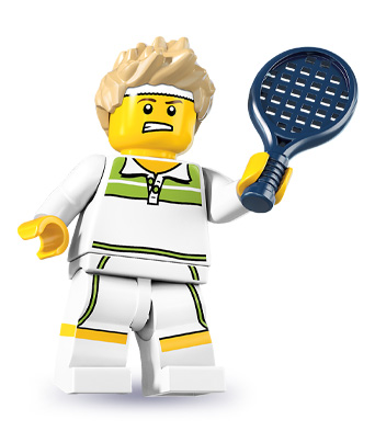 LEGO MINIFIGURES SERIES 7 2012 SEALED PACK 8831 ~ The "TENNIS ACE" ~