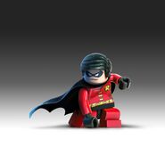 Robin in a promotional image for LEGO Batman 2