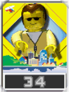 DJ's card in the Game Boy Advance version of LEGO Island 2