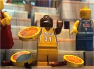 Shaquille O'Neal (with NBA Player 1 and NBA Player 2) as seen in The LEGO Movie.