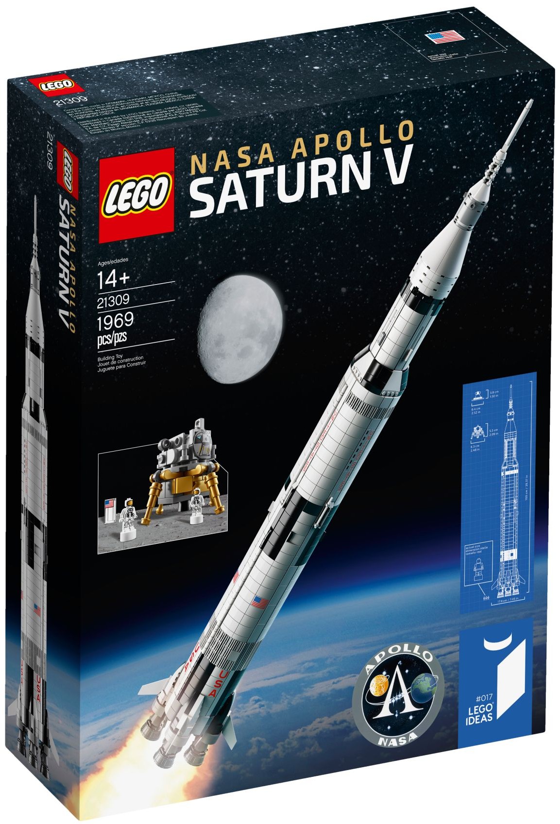 メタル42cm アポロ ロケット NASA ローンチパッド SATURN 5V アポロ ロケット NASA ローンチパッド APOLLO SATURN 5 V Amazon