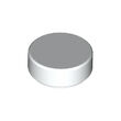 Pièce 98138 Pion plat 1x1, rond Différentes couleurs Dérivé en pièces sérigraphiées