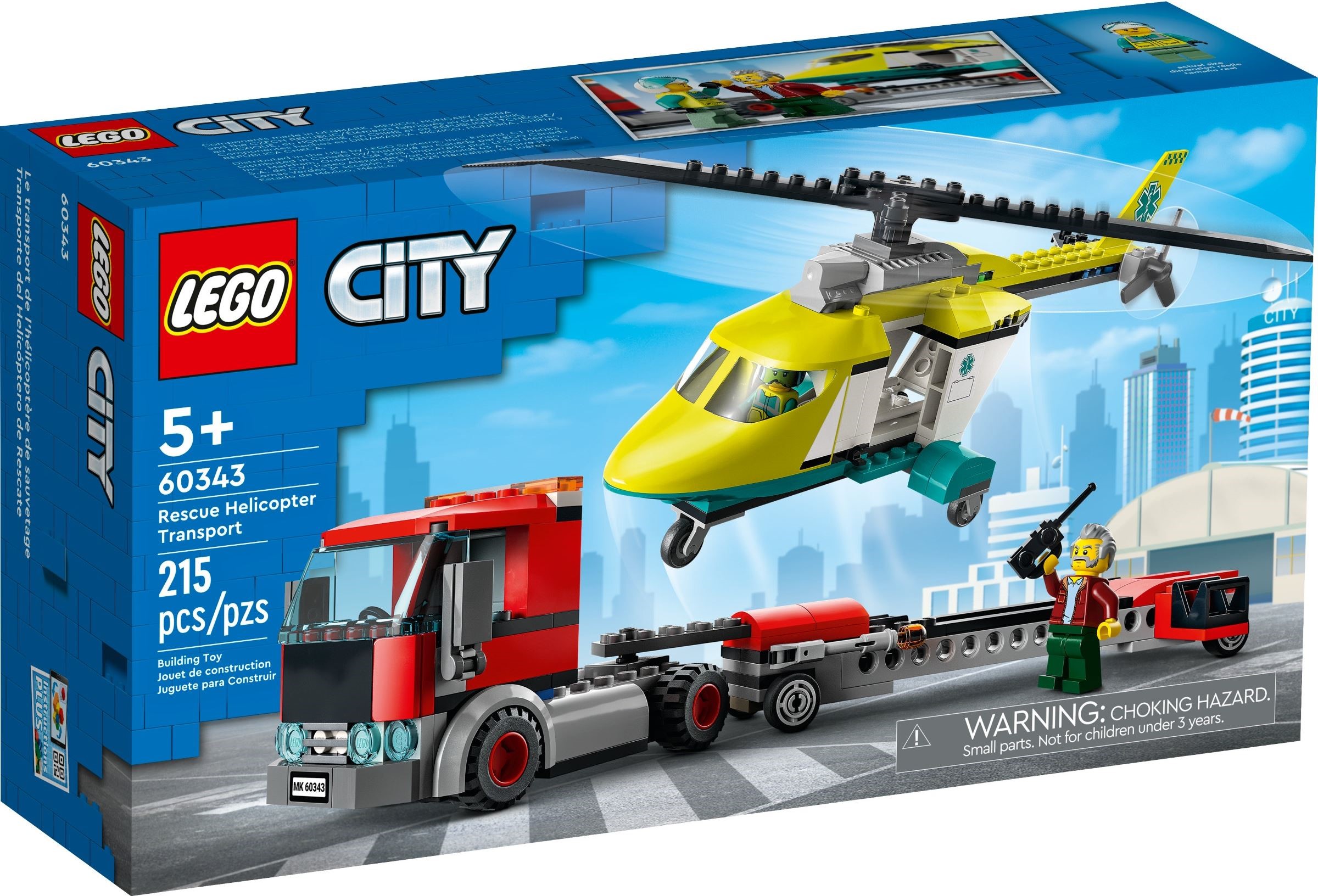 Lego police helicopter transporter sale