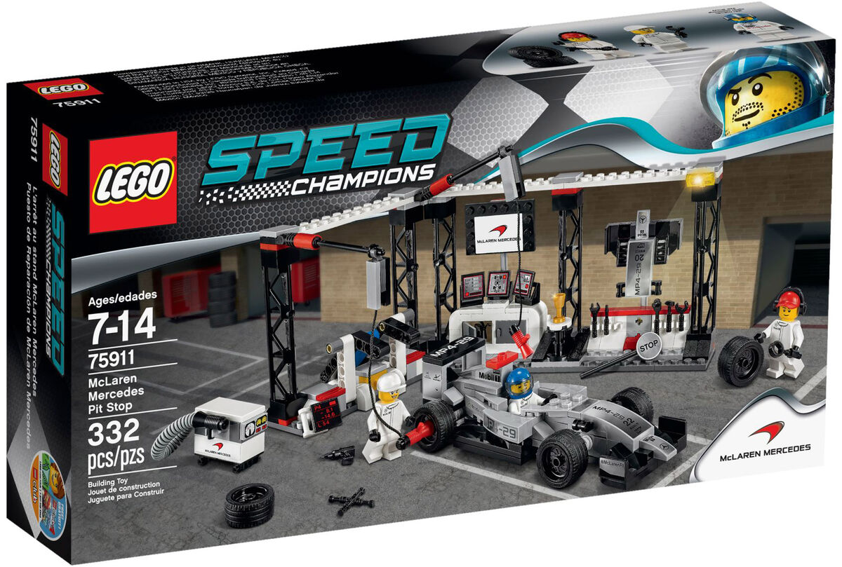 Lego f1 pit stop hot sale