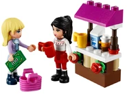 Stephanie and Lily at the market stall.