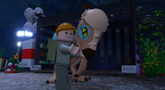 LEGO Jurassic World The Videogame Sarah and Dino