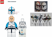 Sketches of the Clone Trooper Lieutenant.