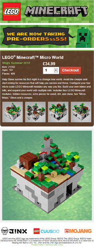 LEGO Minecraft Micro World: The End (21107) Available in June