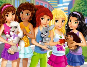 Lego friends sales pets names