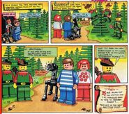 Robin Hood and the Forestmen's introduction in the Captain Indigo comics (Spring 1988 Bricks 'n Pieces magazine)