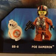 BB-8 seen on the box of 75102 Poe's X-Wing Starfighter