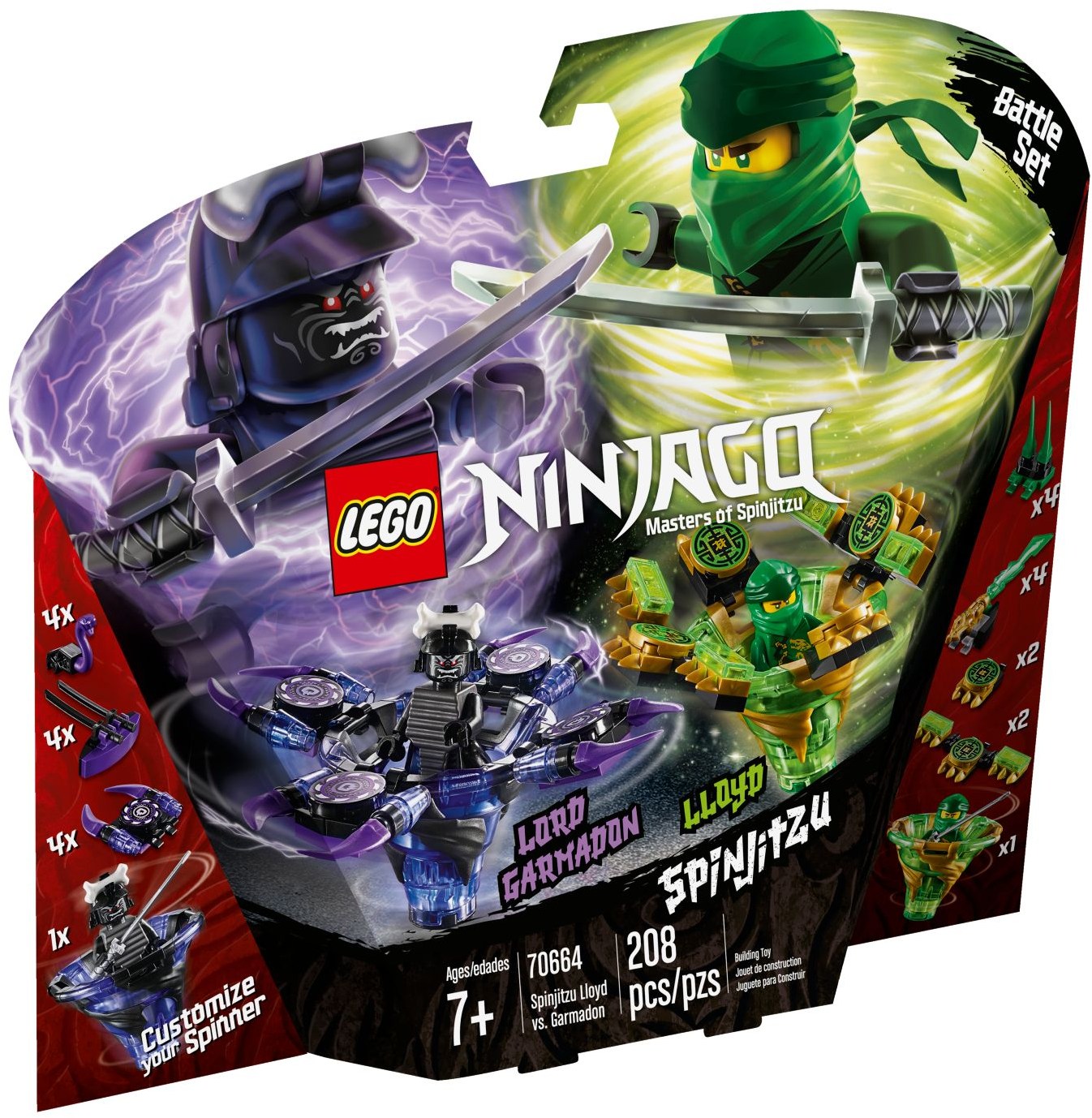 /\/\ｉｉ 70664 Spinjitzu Lloyd vs. Garmadon | Brickipedia | Fandom