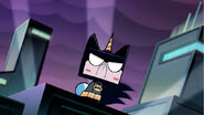 Unikitty as Batman.