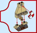 Jour 11 Une cheminée avec une chaussette de Noël