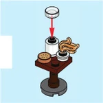 Jour 14 Une table avec un cookie et un verre de lait