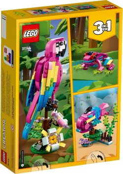 モノココ LEGO SET 31144 - Alternate build | Exotic Pink Parrot – How