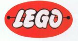 LEGO's logo in 1953. Nicknamed the "Sausage Logo"