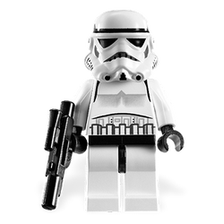 LEGO Chrome Argent Stormtrooper Figurine