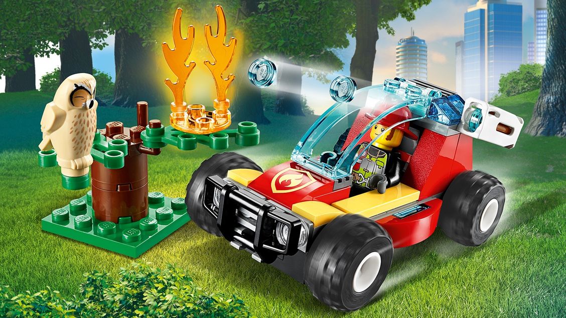LEGO® City 60247 Le feu de forêt avec pompier, Jouets Voiture et