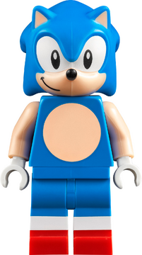 Lego Sonic The Hedgehog MiniFigure Style Enamel Pin SDCC 2023 BRICKBUSTER  CARD