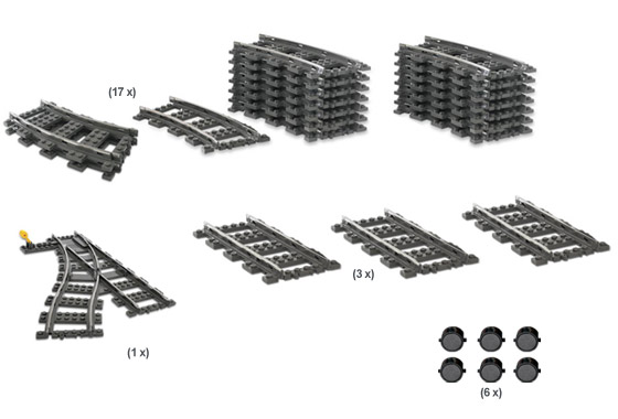 Lego 9 outlet volt train track